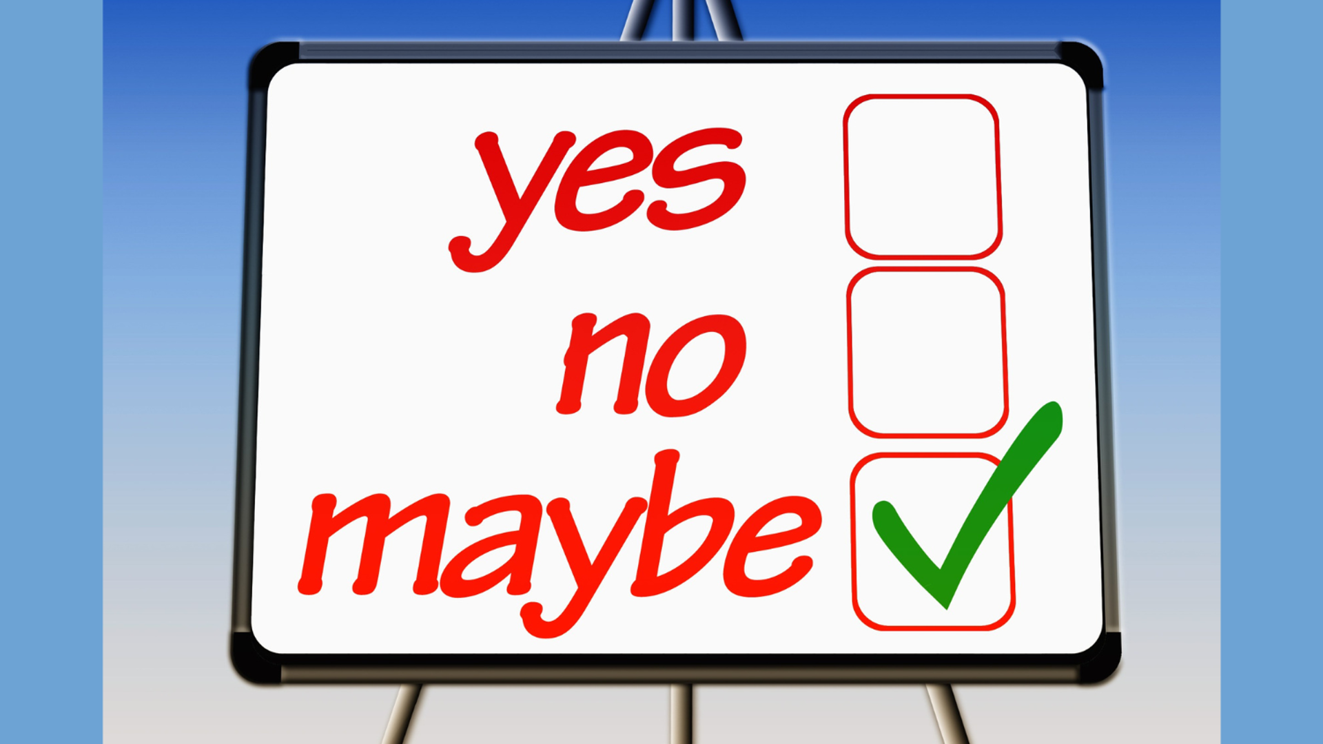 Yes No Maybe 1